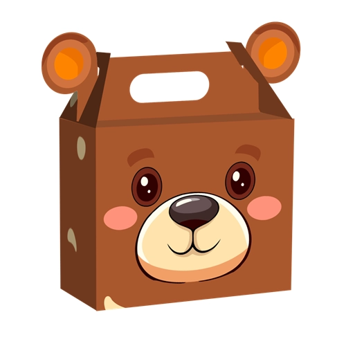 Small Bear Theme Suitcase Gift Box | Personalized or Plain | Classy | Budget Friendly